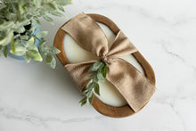 Load image into Gallery viewer, Wooden Dough Bowl Candle