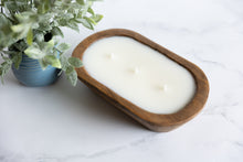 Load image into Gallery viewer, Wooden Dough Bowl Candle