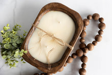 Load image into Gallery viewer, Wooden Dough Bowl Candle