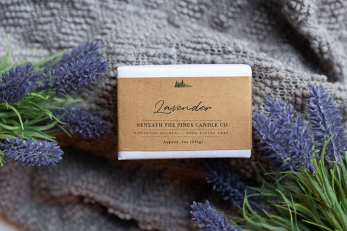lavender scented oatmeal and shea butter soap